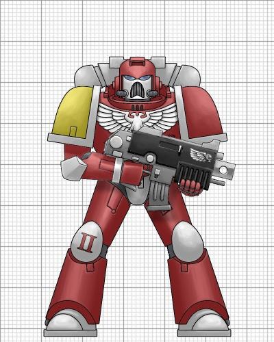 Bolter And Chainsword Space Marine Painter